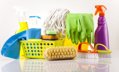 Local office cleaners maintaining a shared kitchen and washroom in TW10