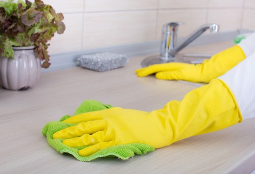 Local carpet cleaning service treating hallway and stair carpets in TW10