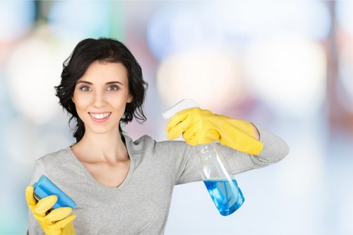 Professional builders cleaning for kitchen renovation residue in TW10